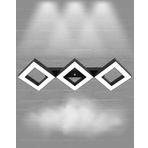 Hegza Lighting Amigo Plafonyer Siyah 6500K Beyaz Işık Modern Led Avize