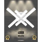 Hegza Lighting Arana (Beyaz Kasa, Doğal Beyaz Işık) Ledli Modern Plafonyer LED Avize Salon Mutfak Oturma Odası Antre Hol Çocuk Odası LED
