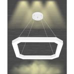 Hegza Lighting BAGEL Ayarlanabilir Sarkıt LEDli Modern Beyaz Kasa Led Avize (3000K (Sarı Işık))