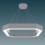 Hegza Lighting BAGEL Ayarlanabilir Sarkıt LEDli Modern Gri Kasa Led Avize (3000K (Sarı Işık))