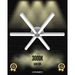Hegza Lighting Borde (Gri Kasa, Sarı Işık) Ledli Modern Plafonyer LED Avize Salon Mutfak Oturma Odası Antre Hol Çocuk Odası LED