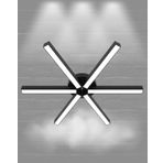 Hegza Lighting Borde Plafonyer Siyah 6500K Beyaz Işık Modern Led Avize