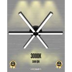 Hegza Lighting Borde (Siyah Kasa, Sarı Işık) Ledli Modern Plafonyer LED Avize Salon Mutfak Oturma Odası Antre Hol Çocuk Odası LED