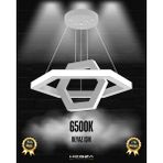 Hegza Lighting Ciclo (Gri Kasa, Beyaz Işık) Ledli Modern Sarkıt Linear LED Avize Salon Mutfak Oturma Odası Yatak Odası Antre Hol LED