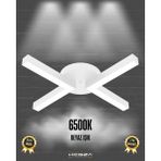 Hegza Lighting Contento (Beyaz Kasa, Beyaz Işık) Ledli Modern Plafonyer LED Avize Salon Mutfak Oturma Odası Antre Hol Çocuk Odası LED