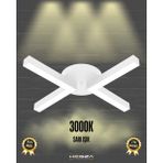 Hegza Lighting Contento (Beyaz Kasa, Sarı Işık) Ledli Modern Plafonyer LED Avize Salon Mutfak Oturma Odası Antre Hol Çocuk Odası LED