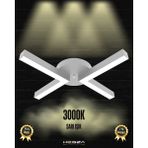 Hegza Lighting Contento (Gri Kasa, Sarı Işık) Ledli Modern Plafonyer LED Avize Salon Mutfak Oturma Odası Antre Hol Çocuk Odası LED