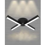 Hegza Lighting Contento Plafonyer Siyah 4000K Doğal Beyaz Modern Led Avize