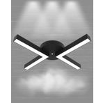 Hegza Lighting Contento Plafonyer Siyah 6500K Beyaz Işık Modern Led Avize