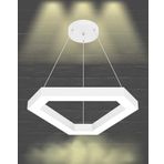 Hegza Lighting FETTA Ayarlanabilir Sarkıt LEDli Modern Beyaz Kasa Led Avize (3000K (Sarı Işık))