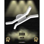 Hegza Lighting Formica (Gri Kasa, Sarı Işık) Ledli Modern Plafonyer LED Avize Salon Mutfak Oturma Odası Antre Hol Çocuk Odası LED