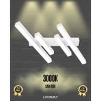 Hegza Lighting Grada (Beyaz Kasa, Sarı Işık) Ledli Modern Plafonyer LED Avize Salon Mutfak Oturma Odası Antre Hol Çocuk Odası LED