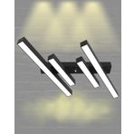 Hegza Lighting Grada Plafonyer Siyah 3000K Sarı Işık Modern Led Avize