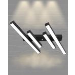 Hegza Lighting Grada Plafonyer Siyah 4000K Doğal Beyaz Modern Led Avize