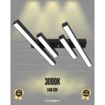 Hegza Lighting Grada (Siyah Kasa, Sarı Işık) Ledli Modern Plafonyer LED Avize Salon Mutfak Oturma Odası Antre Hol Çocuk Odası LED