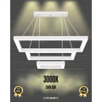 Hegza Lighting Hermano (Beyaz Kasa, Sarı Işık) Ledli Modern Sarkıt Linear LED Avize Salon Mutfak Oturma Odası Yatak Odası Antre Hol LED