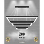 Hegza Lighting Hermano (Siyah Kasa, Beyaz Işık) Ledli Modern Sarkıt Linear LED Avize Salon Mutfak Oturma Odası Yatak Odası Antre Hol LED