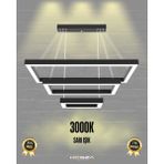 Hegza Lighting Hermano (Siyah Kasa, Sarı Işık) Ledli Modern Sarkıt Linear LED Avize Salon Mutfak Oturma Odası Yatak Odası Antre Hol LED