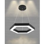 Hegza Lighting Hexagon Siyah Ayarlanabilir Sarkıt 4000K Doğal Beyaz Modern Led Avize