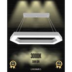 Hegza Lighting Joya (Gri Kasa, Sarı Işık) Ledli Modern Sarkıt Linear LED Avize Salon Mutfak Oturma Odası Yatak Odası Antre Hol LED