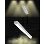 Hegza Lighting LİNEER-100 Ayarlanabilir Sarkıt LEDli Modern Gri Kasa Led Avize (3000K (Sarı Işık))