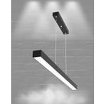 Hegza Lighting Lineer Ledli Modern Siyah 3000K Led Avize