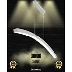 Hegza Lighting Luna ( Gri Kasa, Sarı Işık ) Sarkıt Ledli Modern Led Avize, Salon, Mutfak, Oturma Odası