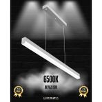 Hegza Lighting Magro 80cm (Gri Kasa, Beyaz Işık) Ledli Sarkıt Lineer Modern LED Avize, Salon, Mutfak, Masa Üstü Avize