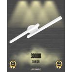 Hegza Lighting Marea ( Beyaz Kasa, Sarı Işık ) Ledli Modern Plafonyer LED Avize, Salon, Mutfak, Oturma Odası