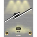 Hegza Lighting Marea ( Siyah Kasa, Sarı Işık ) Ledli Modern Plafonyer LED Avize, Salon, Mutfak, Oturma Odası