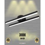 Hegza Lighting Mellizo (Siyah Kasa, Sarı Işık) Ledli Modern Plafonyer LED Avize, Salon, Mutfak, Oturma Odası