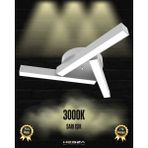 Hegza Lighting Mirador (Gri Kasa, Sarı Işık) Ledli Modern Plafonyer LED Avize Salon Mutfak Oturma Odası Antre Hol Çocuk Odası LED