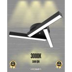 Hegza Lighting Mirador (Siyah Kasa, Sarı Işık) Ledli Modern Plafonyer LED Avize Salon Mutfak Oturma Odası Antre Hol Çocuk Odası LED