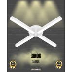 Hegza Lighting Molino (Beyaz Kasa, Sarı Işık) Ledli Modern Plafonyer LED Avize Salon Mutfak Oturma Odası Antre Hol