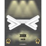 Hegza Lighting Osso (Beyaz Kasa, Sarı Işık) Ledli Modern Plafonyer LED Avize Salon Mutfak Oturma Odası Antre Hol Çocuk Odası LED