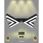Hegza Lighting Osso (Siyah Kasa, Sarı Işık) Ledli Modern Plafonyer LED Avize Salon Mutfak Oturma Odası Antre Hol Çocuk Odası LED