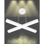 Hegza Lighting PAPILLON Ayarlanabilir Sarkıt LEDli Modern Beyaz Kasa Led Avize (3000K (Sarı Işık))