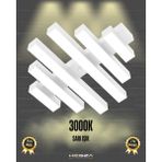 Hegza Lighting Parrilla (Beyaz Kasa, Sarı Işık) Ledli Modern Plafonyer LED Avize Salon Mutfak Oturma Odası