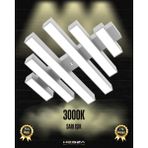 Hegza Lighting Parrilla (Gri Kasa, Sarı Işık) Ledli Modern Plafonyer LED Avize Salon Mutfak Oturma Odası
