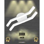Hegza Lighting Pesca (Beyaz Kasa, Sarı Işık) Ledli Modern Plafonyer LED Avize Salon Mutfak Oturma Odası Antre Hol Çocuk Odası LED