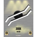 Hegza Lighting Pesca (Siyah Kasa, Sarı Işık) Ledli Modern Plafonyer LED Avize Salon Mutfak Oturma Odası Antre Hol Çocuk Odası LED