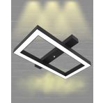Hegza Lighting Piazza Plafonyer Siyah 3000K Sarı Işık Modern Led Avize