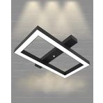 Hegza Lighting Piazza Plafonyer Siyah 4000K Doğal Beyaz Modern Led Avize