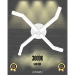 Hegza Lighting Polpo (Beyaz Kasa, Sarı Işık) Ledli Modern Plafonyer LED Avize Salon Mutfak Oturma Odası Antre Hol Çocuk Odası LED
