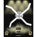 Hegza Lighting Polpo (Gri Kasa, Sarı Işık) Ledli Modern Plafonyer LED Avize Salon Mutfak Oturma Odası Antre Hol Çocuk Odası LED