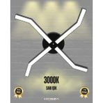 Hegza Lighting Polpo (Siyah kasa, Sarı Işık) Ledli Modern Plafonyer LED Avize Salon Mutfak Oturma Odası Antre Hol Çocuk Odası LED