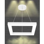 Hegza Lighting QUATTRO Ayarlanabilir Sarkıt LEDli Modern Beyaz Kasa Led Avize (3000K (Sarı Işık))