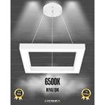 Hegza Lighting Quattro ( Beyaz Kasa, Beyaz Işık ) Sarkıt Ledli Modern Led Avize, Salon, Mutfak, Oturma Odası