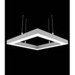 Hegza Lighting Quattro Gri Kasa Beyaz Işık Led Avize