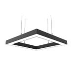 Hegza Lighting Quattro Siyah Kasa Beyaz Işık Led Avize